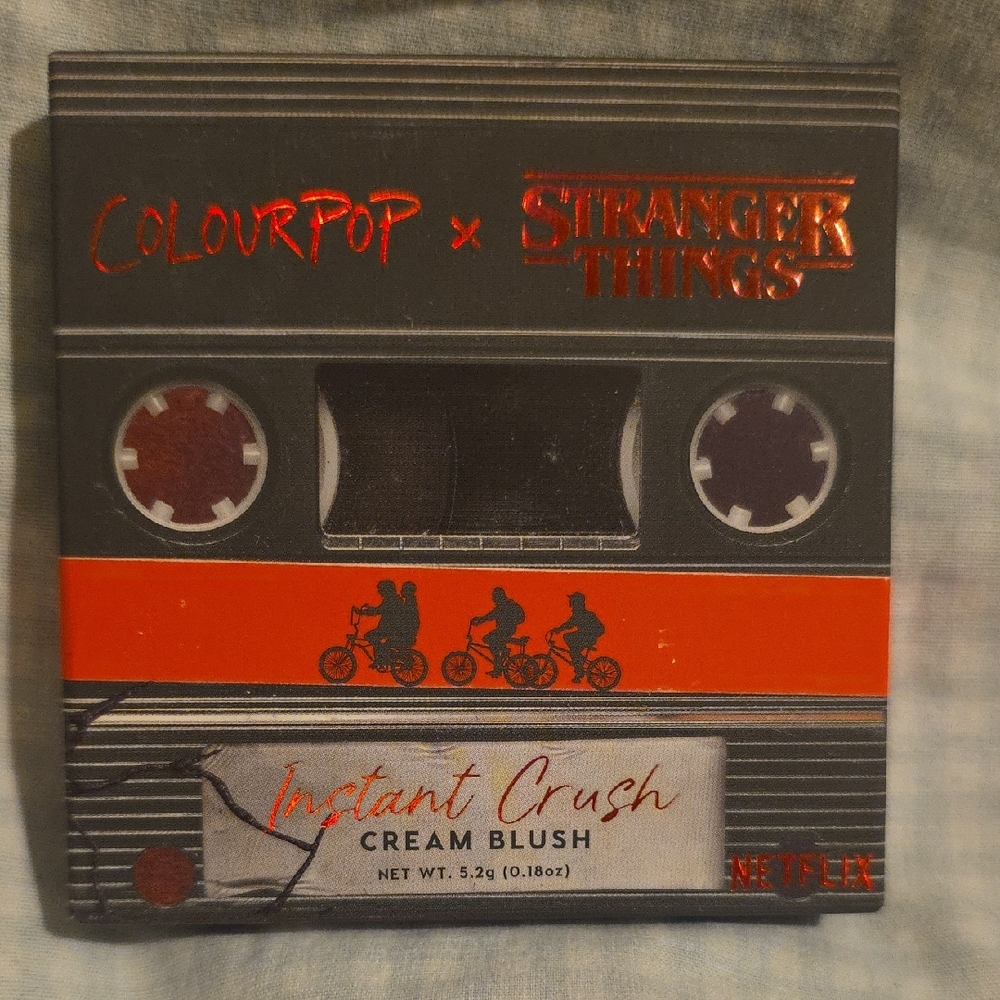 ColourPop x Stranger Things Cassette Cream Blush